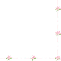Floral Corner Border Frame