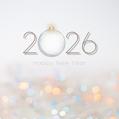 White Exciting 2026 Happy New Year Instagram Post - 1