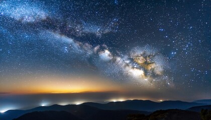 Fototapeta premium The Pleiades Star Cluster N A Stunning Deep Sky Astrophotography M45