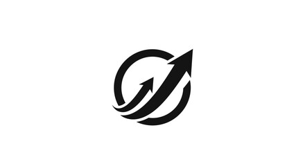 Dynamic Growth Arrow Logo Design for Business Success.