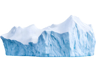 Fototapeta premium Massive jagged iceberg with detailed icy texture, ideal for winter scenes, arctic landscapes, dramatic backgrounds and frozen environment