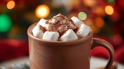 Ultra-Realistic Festive Hot Chocolate Scene