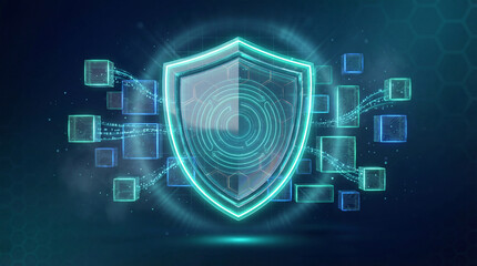 Digital shield protecting data transmission from cyber threats in a modern technological age