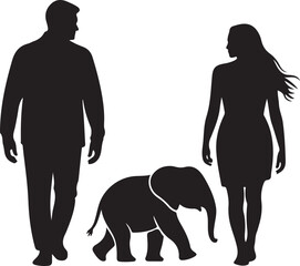 Abstract geometric shapes with bold color accents and text elements in a clean design