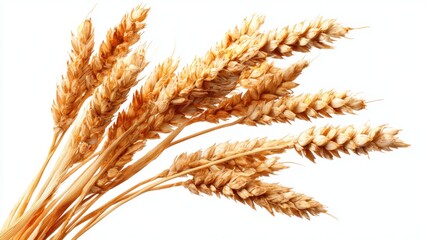 Golden wheat stalks rise elegantly symbolizing harvest and abundance in natures palette.
