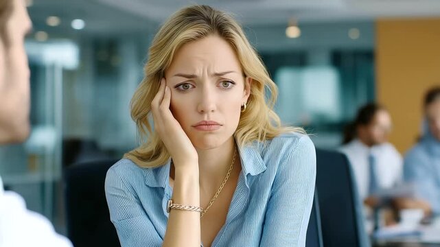 A meeting constantly derailed by one coworker whose random ideas are surprisingly insightful, candid reactions, soft light, corporate realism, blurred background, with copy space