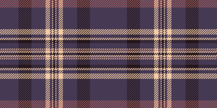 Classic tartan pattern in purple  beige. A versatile textile design ideal for fashion, backgrounds,  traditional themes. Timeless style.