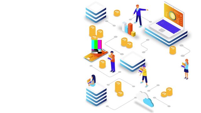 Blockchain Technology &ndash; Decentralized Network, Cryptocurrency, and Digital Ledger Concept