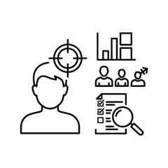 Collection of evolving location pin icons, showing different design stages, isolated on