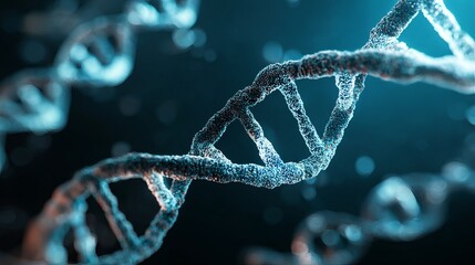Stunning DNA strand visualization for medical research, educational resources, and innovative technology concepts, sparking curiosity and scientific discovery