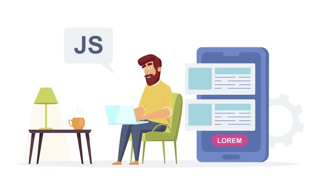 Programming Scene Situation &ndash; Software Development and Coding Concept