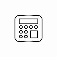 calculator count icon sign vector