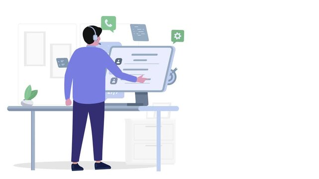 Support Services Illustration &ndash; Customer Helpdesk, Assistance & Professional Support Concept