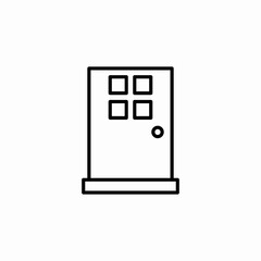 entry door icon sign vector