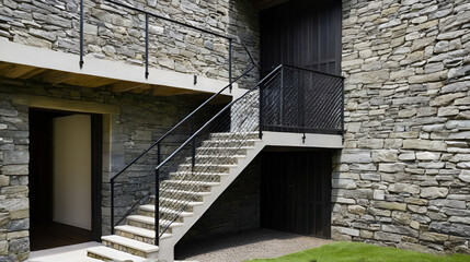 Covered Stone Stairwell