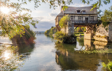 Romantic old mill above the Seine in Vernon - France © Willy Mobilo