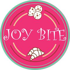 biscuit vector with colorful background .hand made .