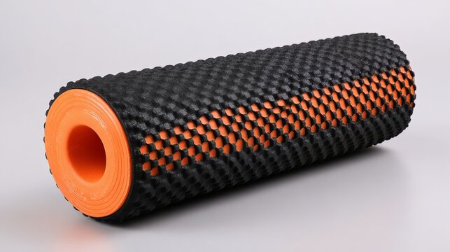 Release muscle tension with a modern textured foam roller for fitness and recovery, perfect for athletes or anyone seeking pain relief and body wellness