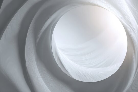 Soft flowing white fabric with subtle grey and purple tones creating a gentle abstract background