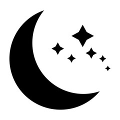 Fototapeta premium Moon and stars