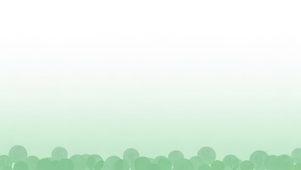 Obraz premium Minimalist green gradient background with soft circle pattern