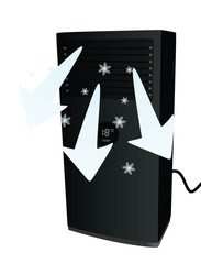 Air condition cooling. vector illustration	
