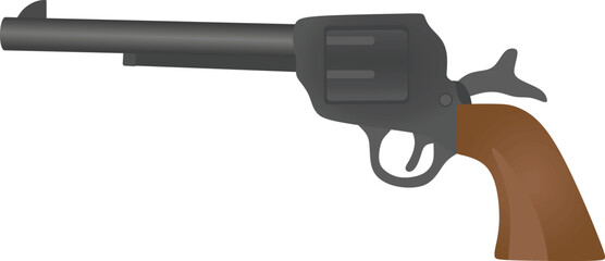 Gray shot gun. vector illustration