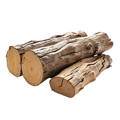Fototapeta premium Wood log isolated