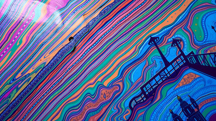 mondo multicolore arcobaleno