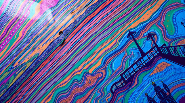 mondo multicolore arcobaleno