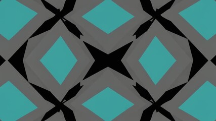Abstract geometric pattern animation with dynamic shapes and colors - Powered by Adobe