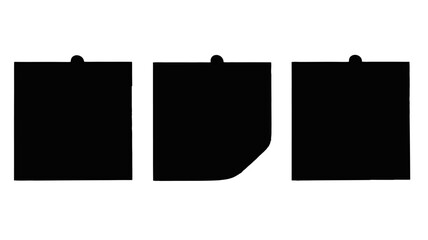 Minimalist sticky note set mockups for reminders and planning perfect for creative projects and layouts