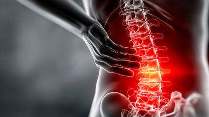 赤く発光する脊椎と椎間板：腰痛の治療コンセプト