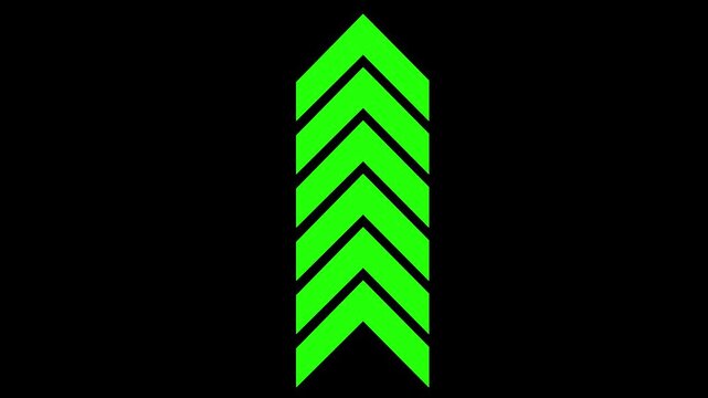 Arrow loading icon concept animation, arrows up concept, arrow looping animation up direction concept, arrow loading icon animation. Abstract directional arrow icon animation . 4k rashing arrow.
