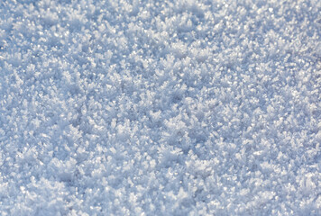 The surface is covered with frost. New Year and Christmas background. Copy space, Soft focus, selective focus