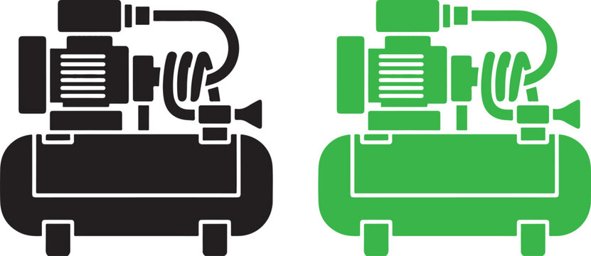  Air compressor vector icon