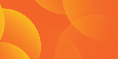 Minimal geometric background. Orange elements with fluid gradient. Dynamic shapes composition. Eps10 vector