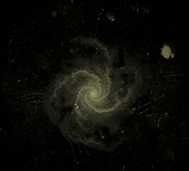 spiral galaxy in deep space