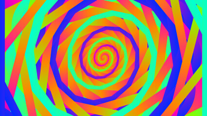 Vibrant Colorful Swirling Spiral Abstract Pattern Background Graphic