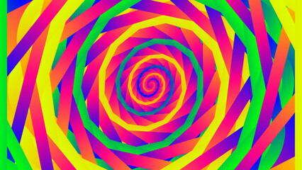 Vibrant Colorful Swirling Spiral Abstract Pattern Background Graphic