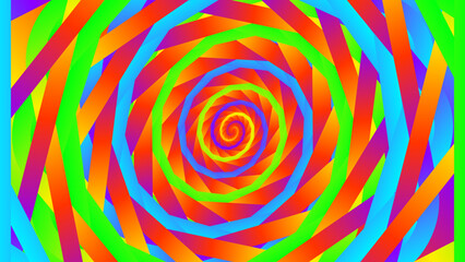 Vibrant Colorful Swirling Spiral Abstract Pattern Background Graphic