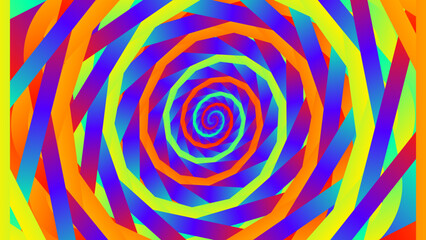 Vibrant Colorful Swirling Spiral Abstract Pattern Background Graphic
