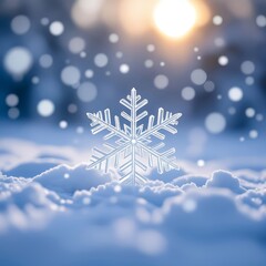 christmas background with snowflakes