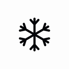 snowflake winter icon sign vector