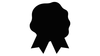 Elegant award ribbon design element perfect for recognition and achievement visuals, ideal for professional designs