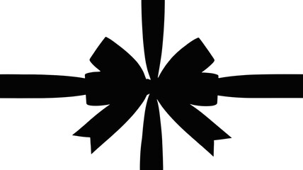 Elegant gift ribbon bow conveys celebration, holidays, and festive spirit for marketing and design projects