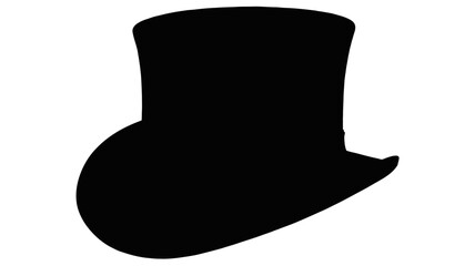 Magical top hat design element for invitations, party decorations, whimsical designs, and vintage themes