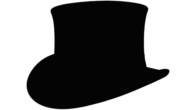 Elegant top hat icon for formal events, celebrations, and stylish designs with a vintage flair