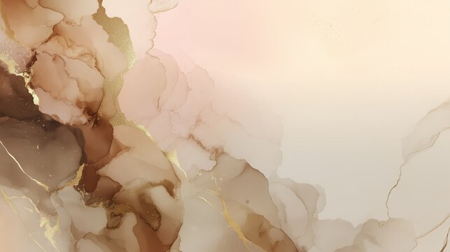 elegant golden beige watercolor abstract background with soft textured artistic gradient