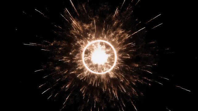 Shock-Compressed Flashbang Burst &ndash; White Spark Halo